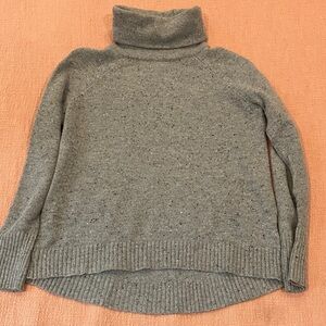 Wool blend Heather Gray Turtleneck Sweater med wm’s